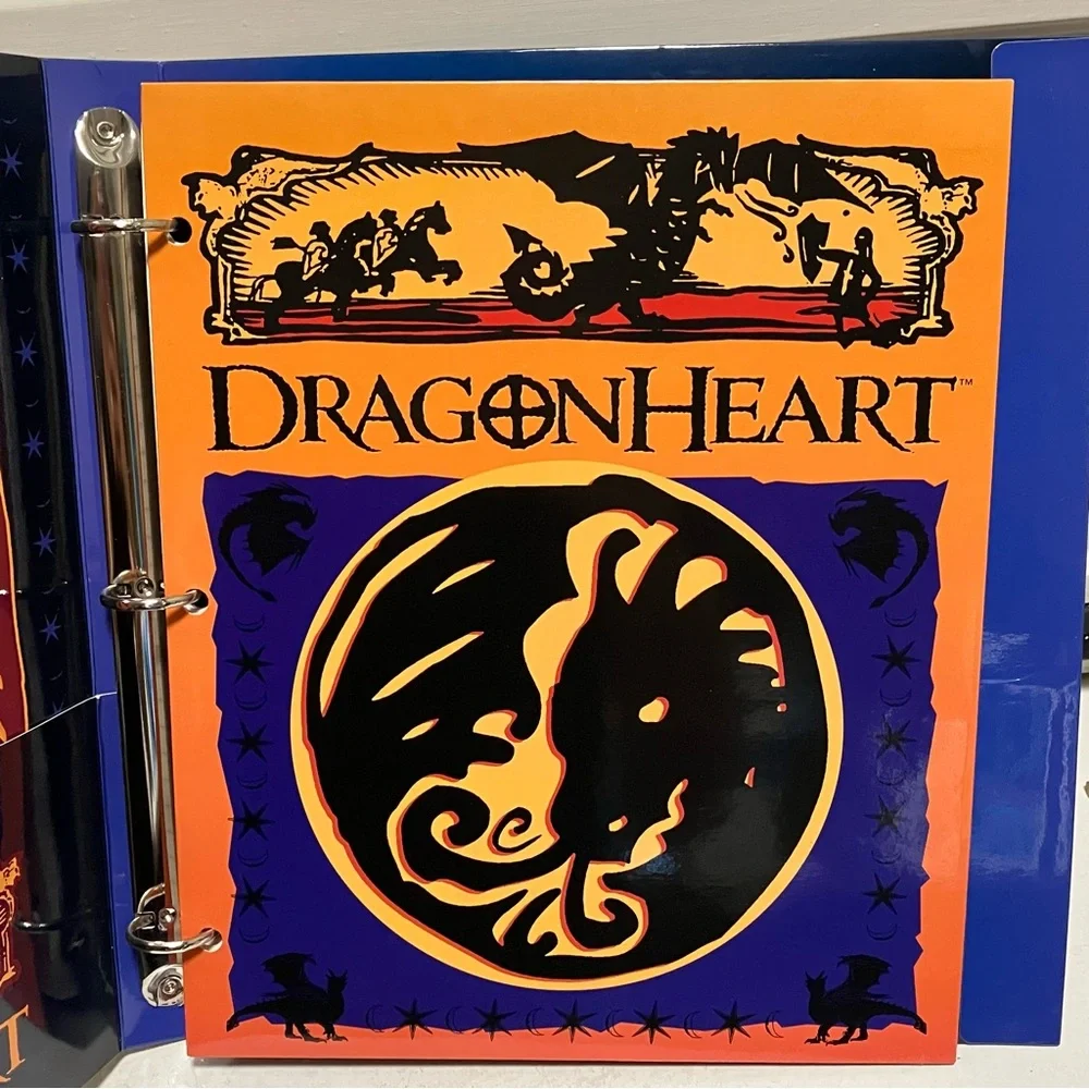 Vintage 1996 DragonHeart Movie 3 Ring Binder & 2 Pocket Folder Impact USA NEW